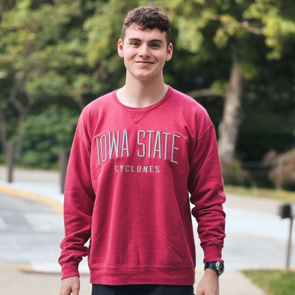 Comfort Wash Iowa State Cyclones Cardinal Crewneck